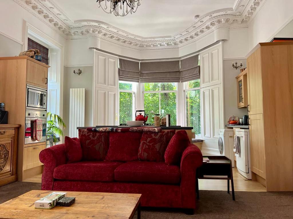 Beautiful Double Room In Idyllic West End Townhouse Glasgow Bagian luar foto